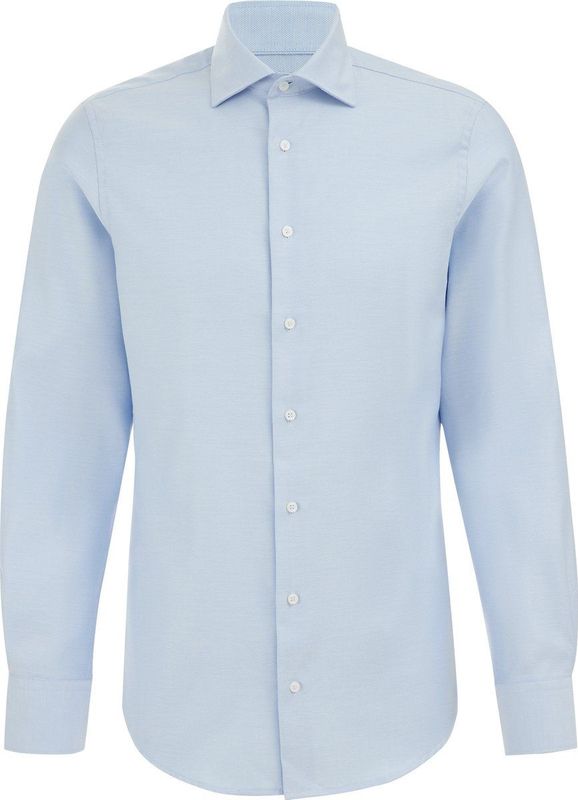 WE Fashion - Slim Fit Overhemd - Lichtblauw