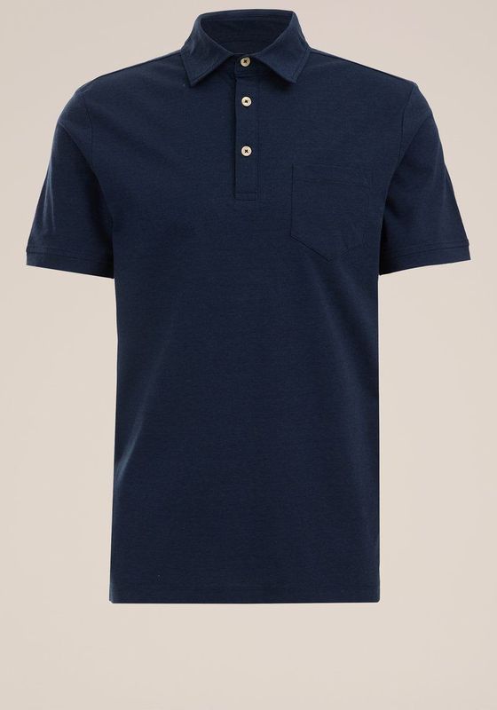 Van Gils - Slim Fit - Polo - Donkerblauw - Katoen