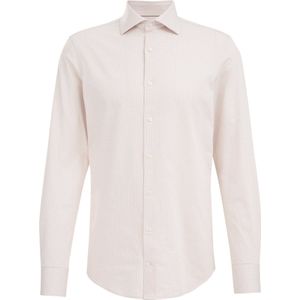 Overhemd - Jacquard - Katoen - Slim Fit - Trendy Uitstraling