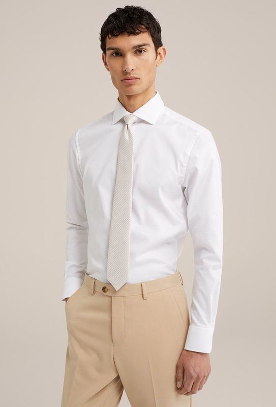 Overhemd - Slim Fit - Ingeweven Textuur - Klassieke Knoopsluiting - Stijlvol