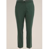 WE Fashion - Curve - Slim Fit Pantalon - Zeegroen - Viscose - Plus Size Maat 50