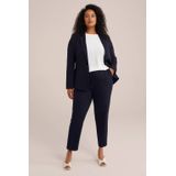 WE Fashion Dames slim fit pantalon met stretch - Curve