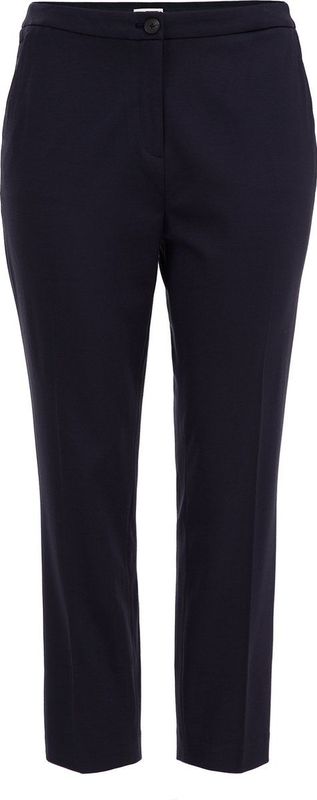 WE Fashion Dames slim fit pantalon met stretch - Curve