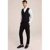 Fundamentals - Heren Slim Fit Gilet - Zwart - Katoen