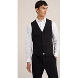 Fundamentals - Heren Slim Fit Gilet - Zwart - Katoen