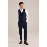 WE - Fundamentals - Gilet - Donkerblauw - Polyester - V-hals
