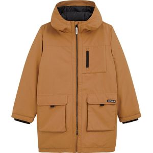 Salty Dog - Jongens gewatteerde parka - Regular fit - Okergeel -  Maat: 146/152