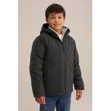 WE Fashion Winterjas  donkergroen