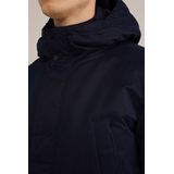 WE Fashion - Gewatteerde Winterjas - Donkerblauw - Heren