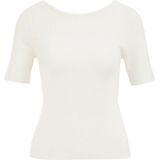 Haltertop - Effen - Knitwear - Halve Mouw - Normale Pasvorm