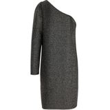 Jerseyjurken - Glinsterend - Viscosemix - One-Schouder-Detail