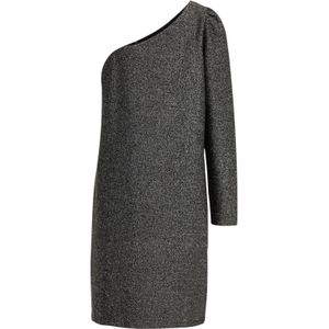 Jerseyjurken - Glinsterend - Viscosemix - One-Schouder-Detail