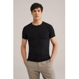 WE Fashion - Ondershirt - Zwart - Regular Fit - Katoenmix
