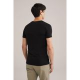 WE Fashion - Ondershirt - Zwart - Regular Fit - Katoenmix