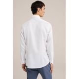 WE Fashion - Heren tall fit Overhemd - Wit - Katoen