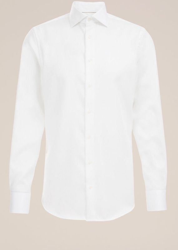 WE Fashion - Heren tall fit Overhemd - Wit - Katoen