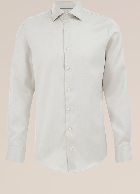 WE Fashion - Slim Fit Overhemd - Lichtgroen