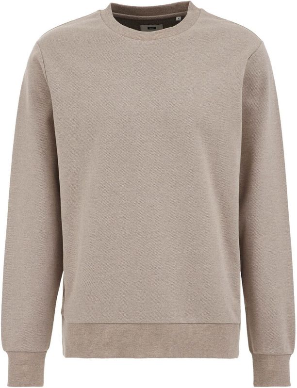 WE Fashion - Regular Fit - Sweater - Beige - Katoen