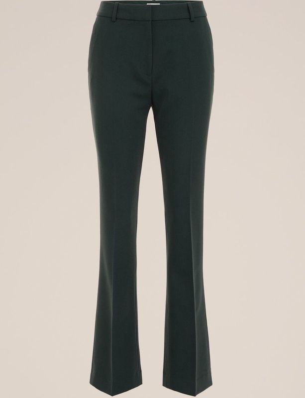 WE Fashion - Harembroek - Donkergroen - Gerecycled Materiaal - Bootcut - Mid Waist