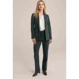 WE Fashion - Harembroek - Donkergroen - Gerecycled Materiaal - Bootcut - Mid Waist