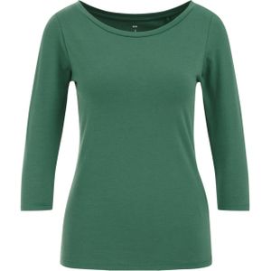 WE Fashion Dames T-shirt met driekwart mouwen