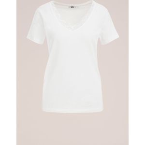 WE Fashion Dames T-shirt met kant