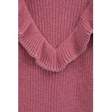 WE Fashion Meisjes gebreide trui met ruches