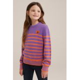WE Fashion - Regular Fit - Trui - Zacht - Meisjes - Met Streepdessin