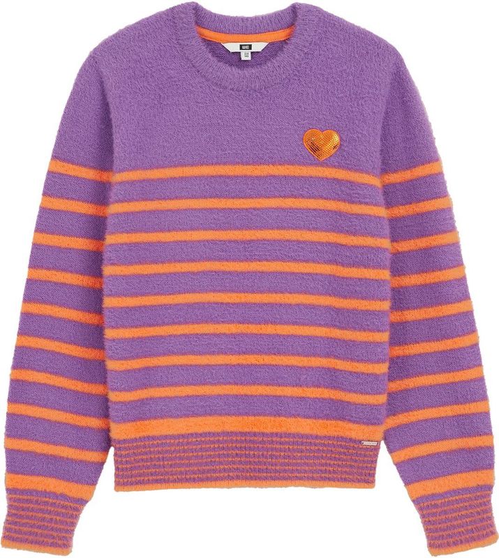 WE Fashion - Regular Fit - Trui - Zacht - Meisjes - Met Streepdessin