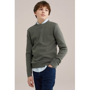 WE Fashion Jongens gebreide trui met ribstructuur