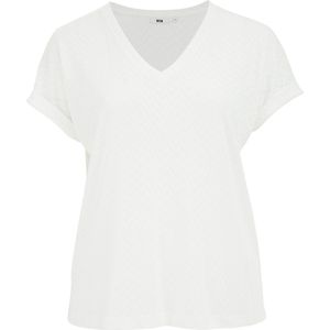 WE Fashion - Curve - T-shirt - Wit - Regular Fit