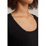 WE Fashion Dames T-shirt met kant