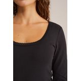 WE Fashion Dames T-shirt met kant