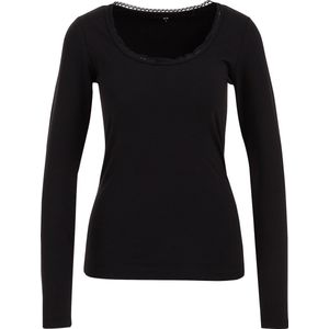 WE Fashion Dames T-shirt met kant