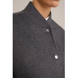 WE Fashion - Jasje - Wolmix - Mao Kraag - Lange Mouwen - Knoopsluiting - 2 Steekzakken