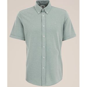 Overhemd - Katoenmix - Korte Mouwen - Button-Down Kraag - Signature Logo