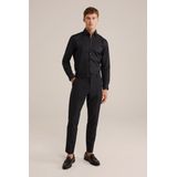 Fundamentals - Heren Overhemd - Anti-Odour - Zwart - Katoen - Slim Fit