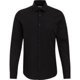 Fundamentals - Heren Overhemd - Anti-Odour - Zwart - Katoen - Slim Fit