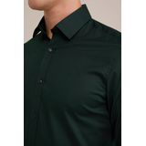 Fundamentals - Heren Overhemd - Zeegroen - Katoen - Anti-Odour - Slim Fit