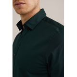 Fundamentals - Heren Overhemd - Zeegroen - Katoen - Anti-Odour - Slim Fit