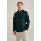 Fundamentals - Heren Overhemd - Zeegroen - Katoen - Anti-Odour - Slim Fit