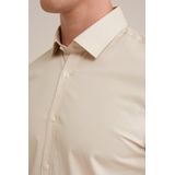 Fundamentals - Slim Fit - Overhemd - Beige - Katoen