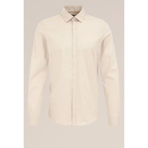 Fundamentals - Slim Fit - Overhemd - Beige - Katoen