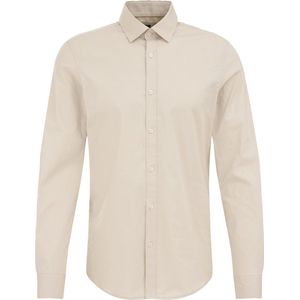 Fundamentals - Slim Fit - Overhemd - Beige - Katoen