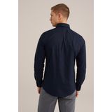 Fundamentals - Slim Fit - Overhemd - Donkerblauw - Katoen