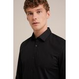 Fundamentals - Heren Anti-Odour - Overhemd - Zwart - Katoen - Tall Fit