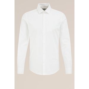 Fundamentals - Heren Overhemd - Wit - Anti-odour - Tall Fit - Katoen