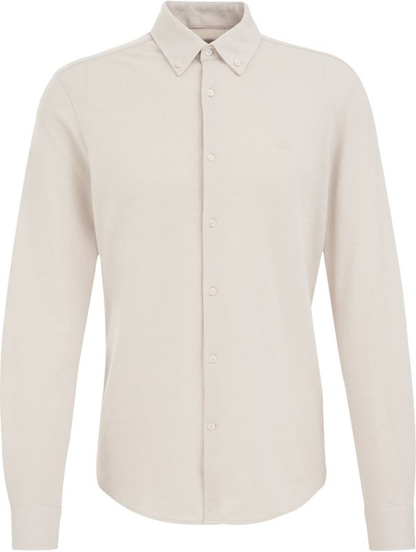 Fundamentals - Slim Fit Overhemd - Gebroken Wit - Katoen