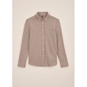 WE Fashion - Jongensoverhemd - Katoenmix - Blauw - Lange Mouwen