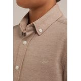 WE Fashion - Jongensoverhemd - Katoenmix - Blauw - Lange Mouwen